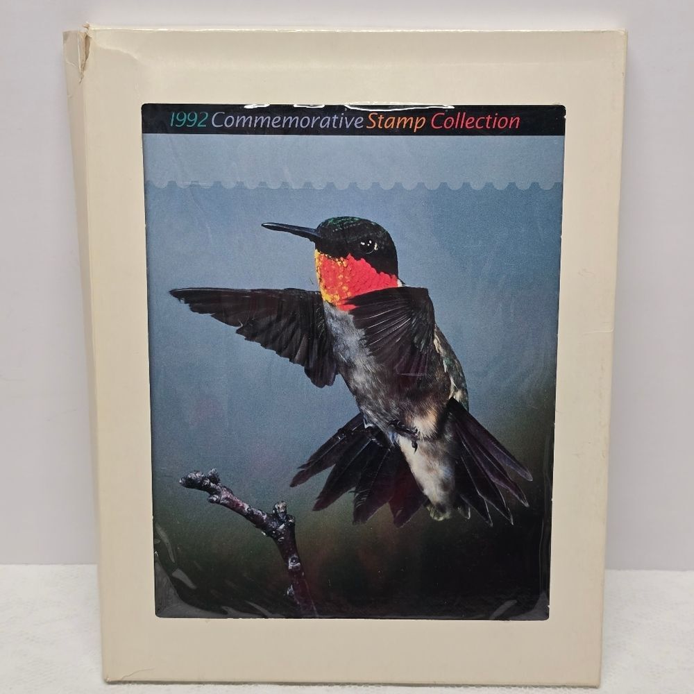 1992 Commemorative Collection Set USPS Album with Sealed Stamps NEW, Open Box